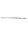 Dolce & Gabbana White Silk Adjustable Neck Men Papillon Bow Men's Tie In White
