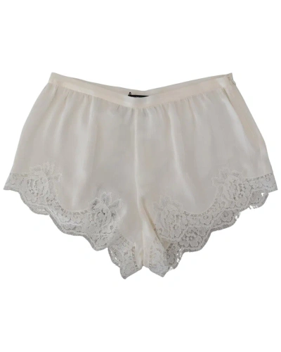 Dolce & Gabbana White Logo Girdle High Waist Panty Underwear