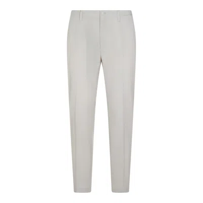 Dolce & Gabbana White Silk Pant In Neutral