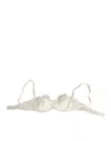 Dolce & Gabbana White Satin Lace Balconnet Lingerie Underwear
