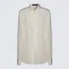 DOLCE & GABBANA WHITE SILK SHIRT