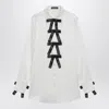 Dolce & Gabbana White Silk Shirt With Bows In White
