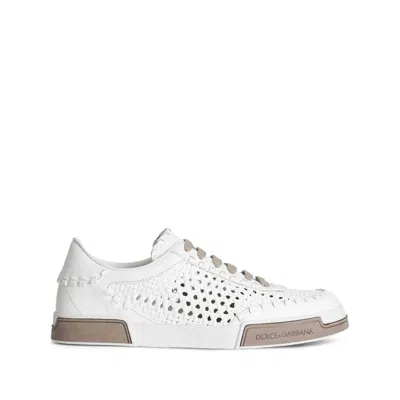 DOLCE & GABBANA WHITE SNEAKERS
