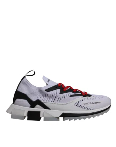 Dolce & Gabbana White Sorrento Sport Stretch Sneakers Shoes