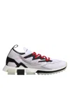 Dolce & Gabbana White Sorrento Sport Stretch Sneakers Shoes In Multi