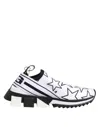 Dolce & Gabbana White Stars Sorrento Low Top Sneakers Women's Shoes In Multi