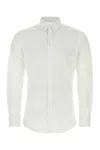 Dolce & Gabbana White Stretch Poplin Shirt In White