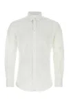 Dolce & Gabbana White Stretch Poplin Shirt In White