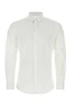 Dolce & Gabbana White Stretch Poplin Shirt In White