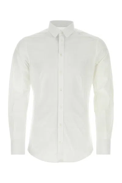 DOLCE & GABBANA WHITE DG ESSENTIAL SHIRT