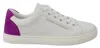 Dolce & Gabbana White Suede Leather Low Top Sneakers Women's Shoes In White