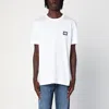 Dolce & Gabbana Dolce&gabbana White Crewneck T Shirt With Logo Plaque In White