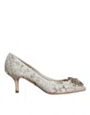 Dolce & Gabbana Bellucci 60 Crystal-embellished Pumps In Taormina Lace