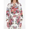 Dolce & Gabbana Cotton Shirt With A Bouquet Of Flowers Print Shirts White In White