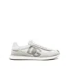 Dolce & Gabbana Portofino Calfskin Sneakers Dg Logo In White