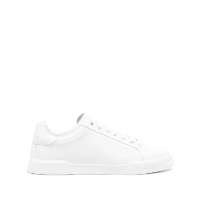 DOLCE & GABBANA DOLCE & GABBANA WHITE TRAINERS - LOW-TOPS MEN