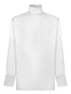 Dolce & Gabbana Dolce&gabbana White Silk Turtleneck In White
