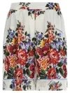 Dolce & Gabbana Floral Print Knee Length Tailored Shorts In Multi