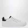 Dolce & Gabbana White Low Top Sneakers With Logo Lettering On The Tongue And Logo Detail On The Heel In Leather Woma