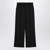 Dolce & Gabbana Wide Black Pinstriped Pants