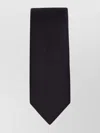 Dolce & Gabbana Wide Blade Smooth Texture Tie In Black