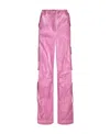 Dolce & Gabbana Mid-rise Cotton Flared Cargo Pants In Pink