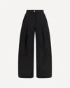 Dolce & Gabbana Women Wide-leg Cotton Jeans In Black
