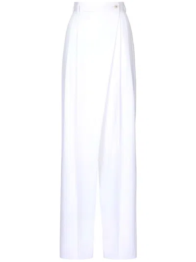 DOLCE & GABBANA WIDE-LEG COTTON TROUSERS - WOMEN'S - COTTON