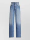 Dolce & Gabbana Blue Five Pocket Jeans With Metallic Logo Patch On The Back In Denim Woman In Blue