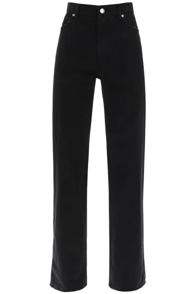 Dolce & Gabbana Wide Leg Jeans In Black