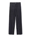 Dolce & Gabbana Wide-leg Denim Trousers Featuring Pockets In Black