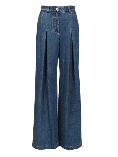 Dolce & Gabbana Wide Leg Jeans Blue