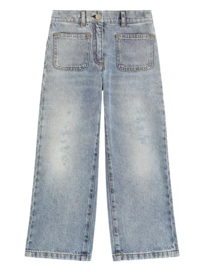 Dolce & Gabbana Kids' Wide-leg Jeans In Blue