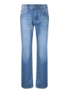 Dolce & Gabbana Logo Wide Jeans In Blue