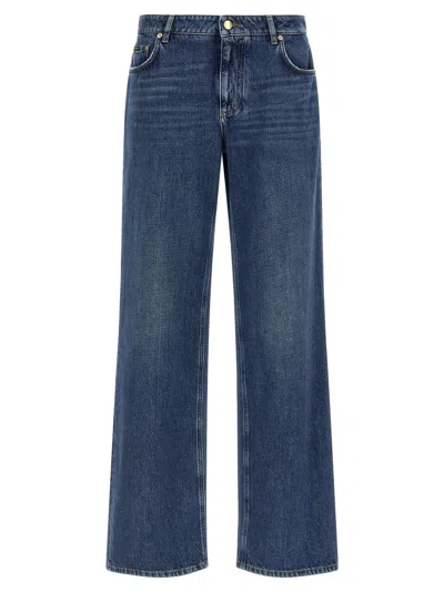 Dolce & Gabbana Wide Leg Jeans In Multi