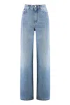 Dolce & Gabbana Wide-leg Jeans With 5 Pockets In Blue