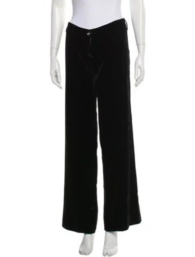 Pre-owned Dolce & Gabbana Wide Leg Pants In Black