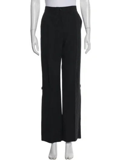 Pre-owned Dolce & Gabbana Wide Leg Pants In Black