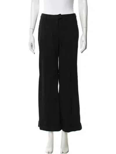 Pre-owned Dolce & Gabbana Wide Leg Pants In Black