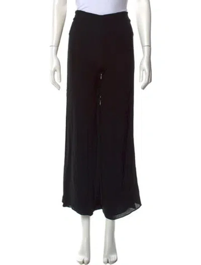 Pre-owned Dolce & Gabbana Wide Leg Pants In Black