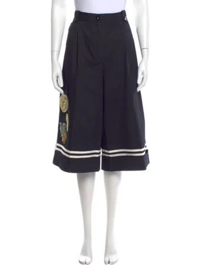 Pre-owned Dolce & Gabbana Wide Leg Pants In Blue