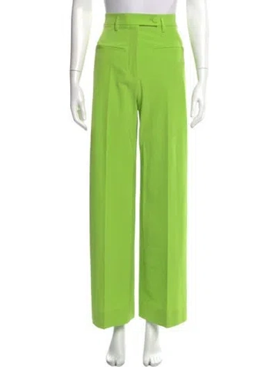 Pre-owned Dolce & Gabbana Wide Leg Pants In Green