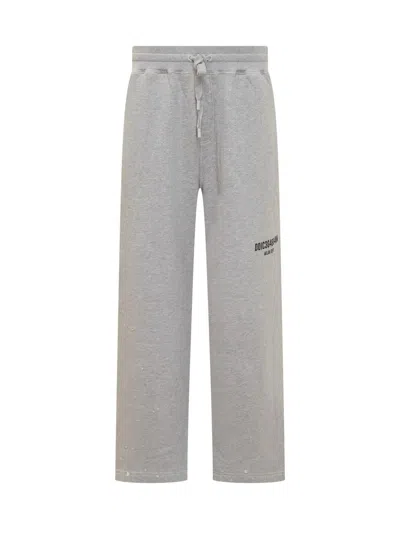 Dolce & Gabbana Wide Leg Pants In Grey