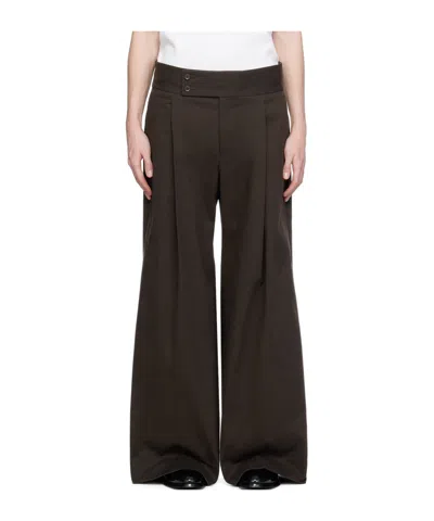 Dolce & Gabbana Wide-leg Pleated Casual Trousers In Black
