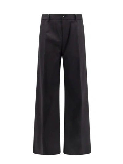 Dolce & Gabbana Wide Leg Tailored Pants In Black