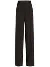 Dolce & Gabbana High-waisted Wide-leg Trousers In Black