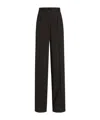 Dolce & Gabbana High-waisted Wide-leg Trousers In Black