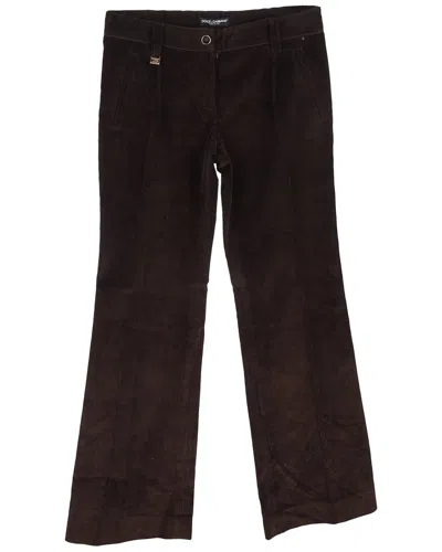 Pre-owned Dolce & Gabbana Wide Leg Trouser, Size It 40 (authentic Pre-loved)