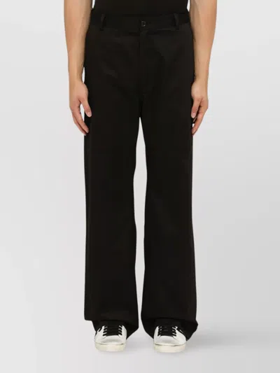 Dolce & Gabbana Wide Leg Trousers Belt Loops In N0000