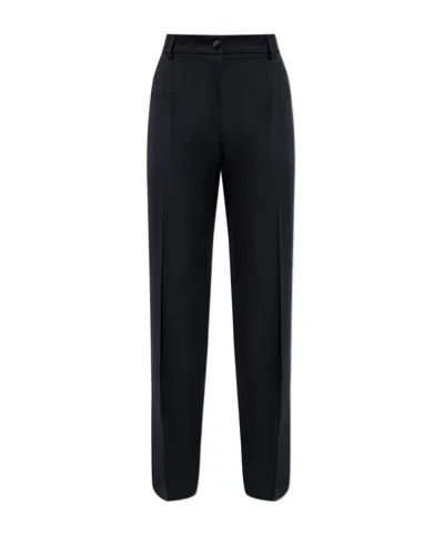 Dolce & Gabbana Wide-leg Trousers In Black